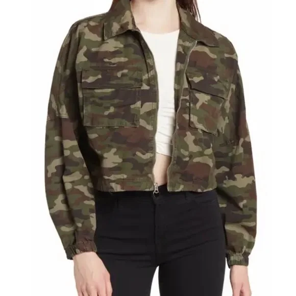 Hudson Jeans Cropped Military Anorak Jacket - NWT - Size Medium - Picture 13 of 13